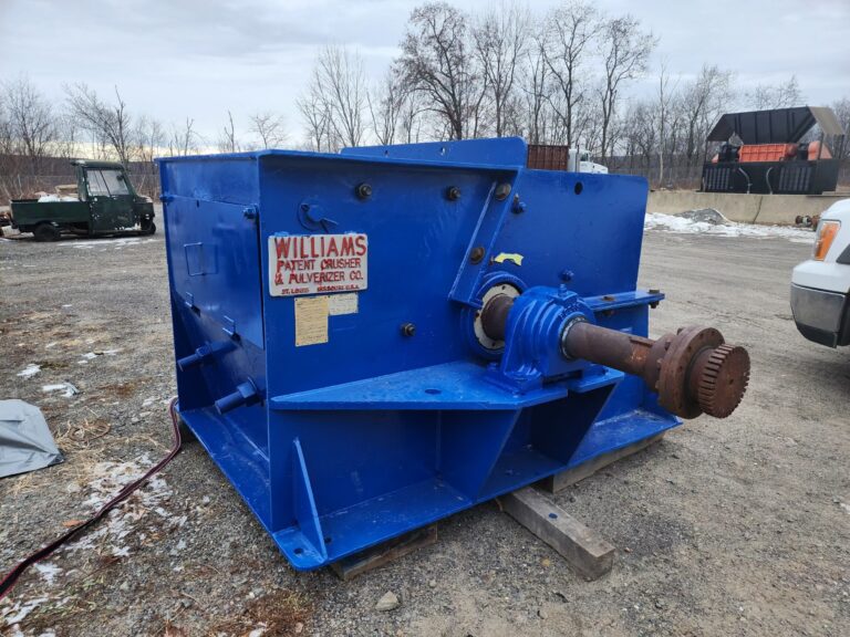 Blue Williams hammermill, side view