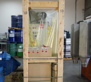 Electronics processing line crated equipment