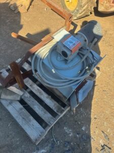 12 inch drum magnet with motor on a pallet