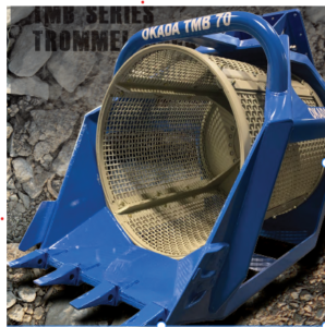 Okada TMB 70 trommel bucket with drum screen