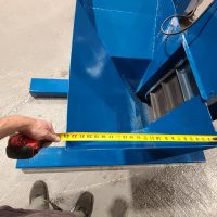 Tape measure along the elevator base