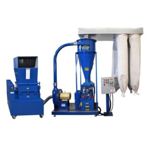 C1 small granulation line with granulator, separator and dust collector