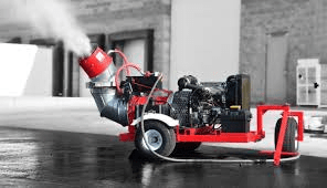 Monsoon diesel dust suppression unit spraying mist