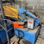 Deltax DTX-680 alligator shear with yellow guard and control box